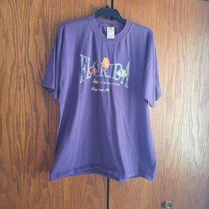 Florida Logo Women T Shirt Purple Size L PreLoved Good Condition